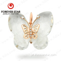 pingente de borboleta 18k mulheres ouro colar pingente